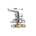 thumbnail image 2 of Shower room mixer tap brass shower faucet outlet diverter chrome shower mixer tap, 2 of 2