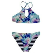 Splendid Girl's Brighter Hi Neck Bikini Set, Size 14