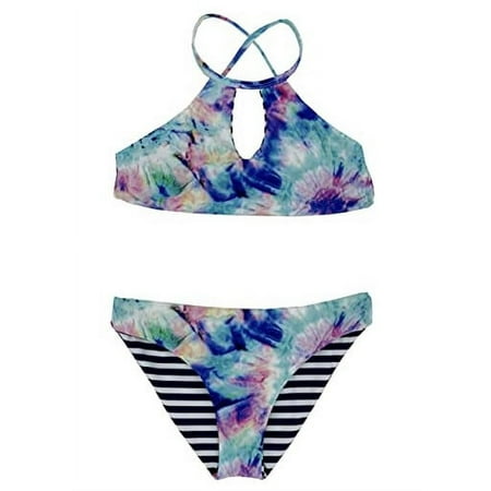 Splendid Girl's Brighter Hi Neck Bikini Set, Size 14