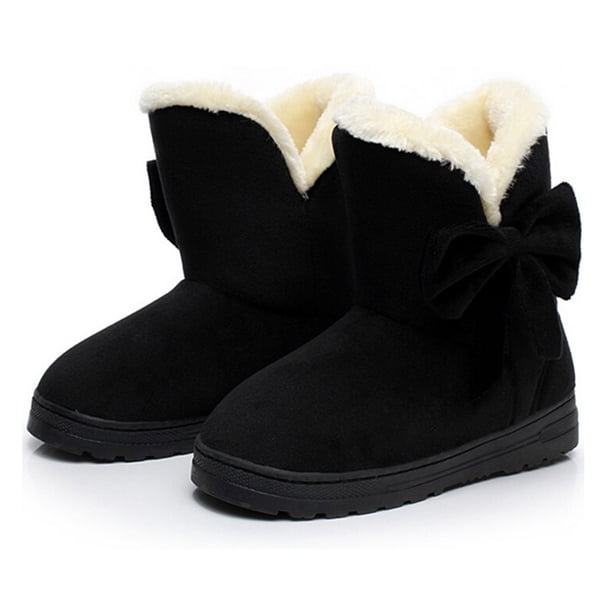 fur lined winter ankle boots