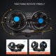 thumbnail image 2 of Ventilador eléctrico para coche Mini ventilador de coche de bajo ruido de 12/24 V con doble cabezal, 2 of 3