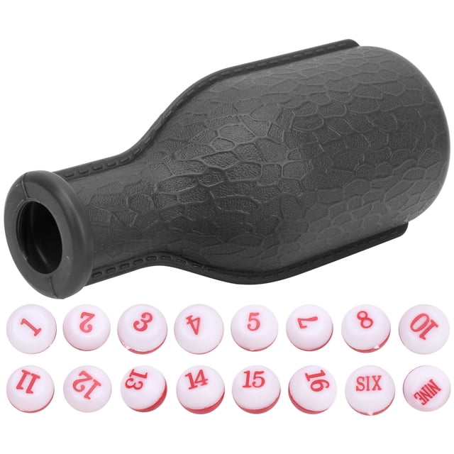 16 dados numerados con botella agitadora, suministros de billar, juegos de entretenimiento para familia, Bar y Club, color negro YUNYI BRAND Deportes