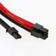 thumbnail image 3 of Cable alimentación de extensión pines 6 + 2 pines (300 mm) con mangas negras y rojas Baoblaze Extensión de cable PCIe de 9 pines, 3 of 8