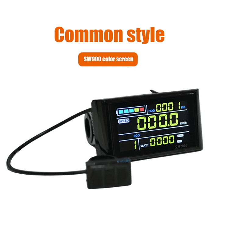 Écran LCD SW900 Pour E-Bike – Compteur 24V/36V/48V/60V – Prise SM & WP – NEUF