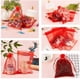 thumbnail image 3 of 100 bolsas de organza con cordón de 5 x 7 pulgadas, bolsas rojas para joyería, bolsas de malla transparente con cordón, bolsas de regalo para recuerdos de boda, 3 of 8