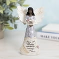 thumbnail image 2 of Pavilion - Happy 60th Birthday - 6" Ebony African American Angel Figurine Religious Best Friend Bestie BFF God Jesus Lover Christian Christ Gift Present, 2 of 7