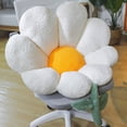 thumbnail image 3 of Injueey Cojín de asiento Cojín de sofá Cojines de silla Accesorios para el hogar Suavidad de estudiante En forma de flor borrosa Mirada linda Decoración del hogar Flor blanca Injueey HA084465-02, 3 of 6