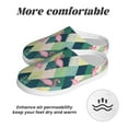 thumbnail image 6 of KLL Flamingo Pattern Adult Unisex Cozy Slippers,Fuzzy Slip-on Slippers TPR Sole Slippers Comfort Plush Home Footwear for Indoor & Outdoor-46/47, 6 of 7