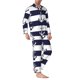 thumbnail image 2 of Fotbe Anchors Pijama de Hombre con Estampado de Manga Larga, Conjunto de 2 Piezas, Ropa de Dormir Suave y Cómoda con Bolsillos-Small, 2 of 7