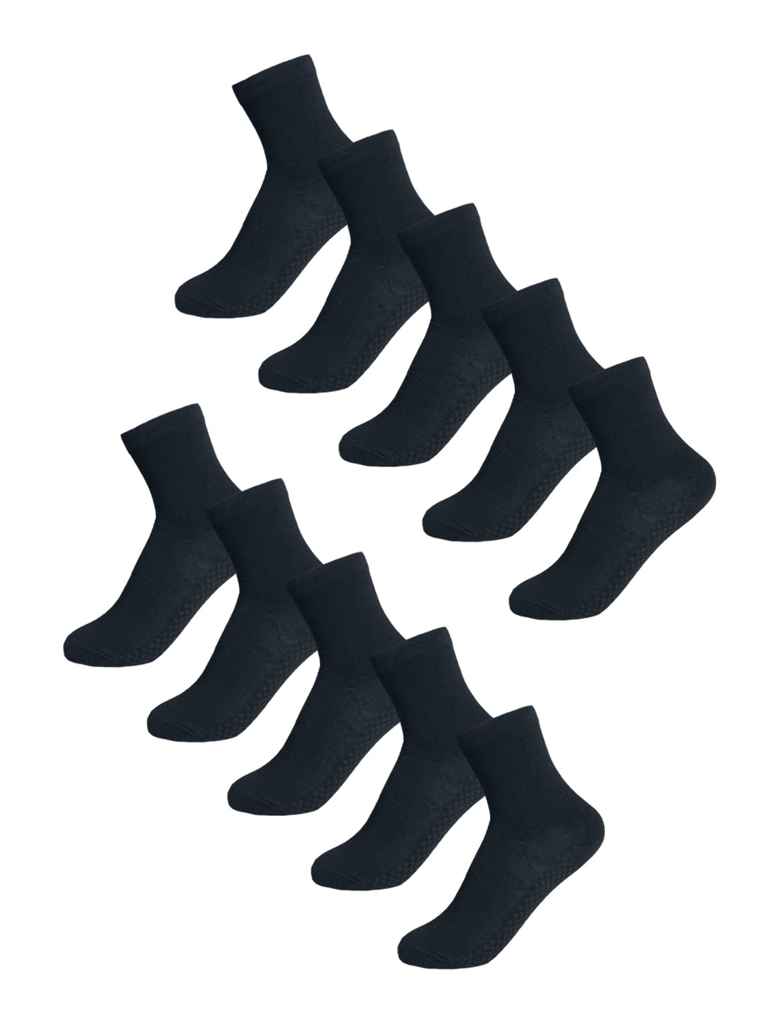 Women 10 pair Lightweight Stretchy Breathable Crew Socks 79 Black