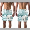 thumbnail image 3 of luoweisi Men's Beach Shorts Quick Dry Swim Trunks with Mesh Lining Polar Bear L, 3 of 5