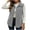 Gray, variant on Fnooota Womens Corduroy Vests, Spring Fall Front Buttons Lapel Collar Sleeveless Outerwear with Pockets Khaki Size S-2XL