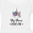 thumbnail image 4 of Inktastic My Mimi Loves Me Girl Unicorn Girls Toddler Dress, 4 of 5