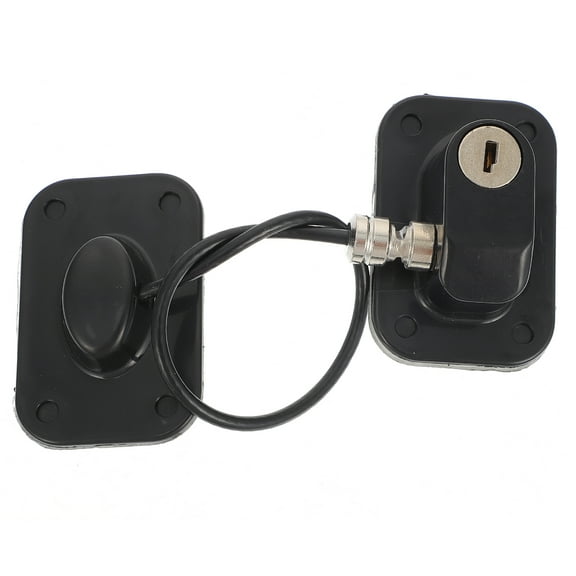 TABLZONE Black Steel Door Chain Lock for Home Security, Anti-Theft , Plastic and Metal Construction