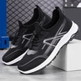 thumbnail image 4 of AUDeals Women’s Lace Up Running Shoes Non Slip Walking Shoes Breathable Gym Workout Sneakers Travel Work Sports Shoes (Black, 7.5), 4 of 4