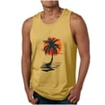 thumbnail image 2 of Gifts for Men! Titcea Tank Tops Men Round Neck Sleeveless Palm Tree Printed Workout Shirts Hawaiian Beach Holiday T Shirts Summer Casual Tank Top, 2 of 5