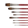 thumbnail image 3 of Creative Mark Artist Staccato Paint Brush Set of 8, Short Handle Paintbrushes for Acrylics, Watercolor & Gouache, Includes Organizer Traveling Case, 3 of 5