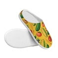 thumbnail image 3 of KLL Colorful Vegetables Pattern Adult Unisex Cozy Slippers,Fuzzy Slip-on Slippers TPR Sole Slippers Comfort Plush Home Footwear for Indoor & Outdoor-13, 3 of 7