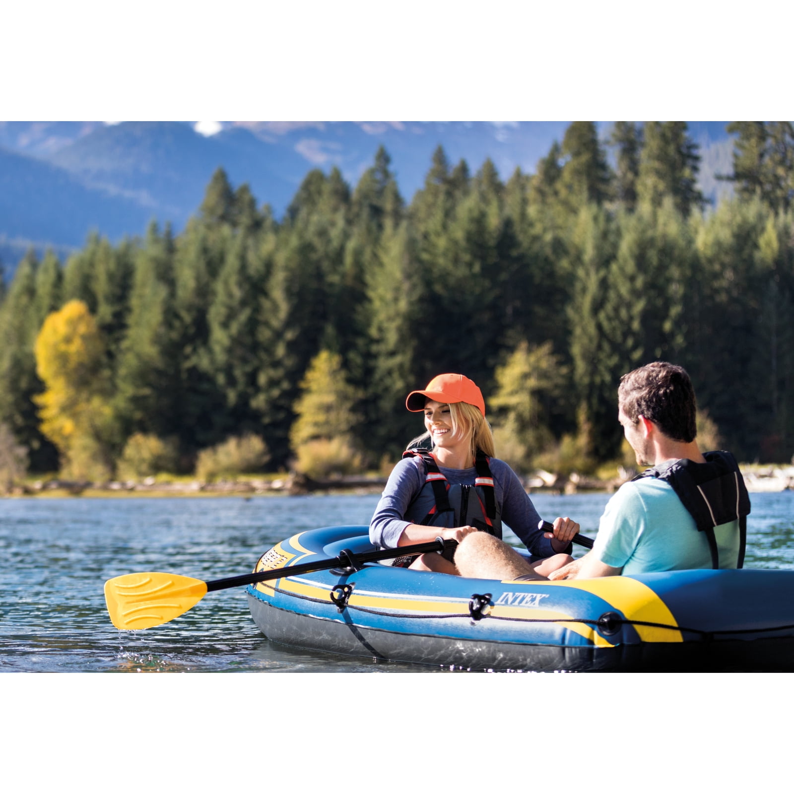 Ensemble de bateau Intex Challenger 2, âge : adulte