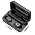 thumbnail image 3 of Ganfancp Espejo Tws-Auriculares con Rgb Led Lámpara de Respiración Pantalla Digital Touch-Control Inalámbrico Bluetooth Auriculares Auriculares Auriculares Largo Ofertas Del Día Liquidación 1 Par de, 3 of 7