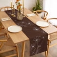 thumbnail image 3 of Table Runner 72 Inches Long for Kitchen Dining, Brown Dresser Scarf Farmhouse, Dining Table Decorations for Wedding/Parties, Spring Flora 18 x 72 In, 3 of 8