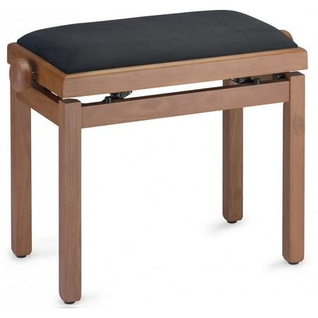 Stagg PB39 CHM VBK Adjustable Piano Bench - Wild Cherry Matte with Black Velvet Seat Top