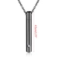 thumbnail image 2 of CIYISON Cylinder Memorial Container Jewelry Memorial Keepsake Pendant Chain Necklace, 2 of 12
