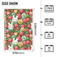 thumbnail image 3 of Cute Bunny and Strawberry Notebooks 1-subject Journal 60 Sheets A5 College Ruled Paper Detachable Ring 8.3"x5.7", 3 of 8