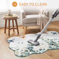 thumbnail image 6 of Scalloped Door Mat 18x30", Eucalyptus Absorbent Non Slip Welcome Mats for Front Door, Spring Butterfly Nature Plant Aesthetics Diatomaceous Entryway Rug for Indoor Bathroom Kitchen Apartment Entrance, 6 of 9