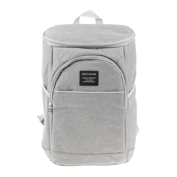 Greeniant 18L Backpack Cooler Camping Picnic Insulated Bag Container Lunch Kits de desorden para acampar gris claro