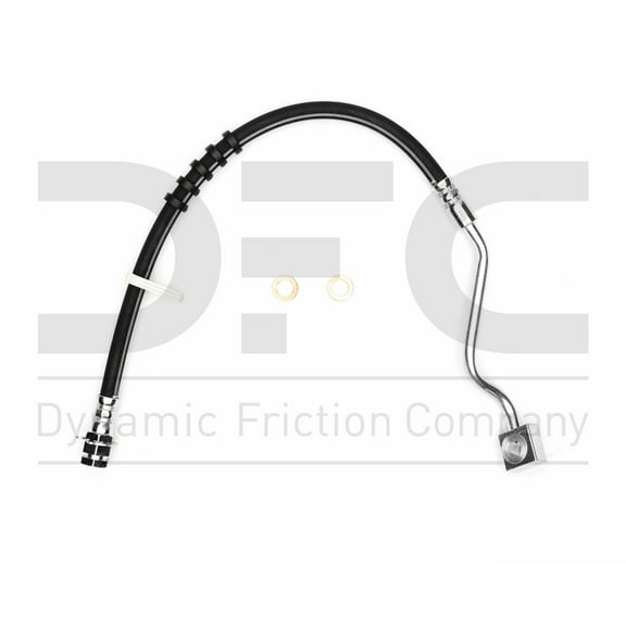 Front Left Dynamic Friction Company Brake Line Hose 350-54355 For 1999-2004 Ford F-250 Super Duty, 1999-2004 Ford F-350 Super Duty, 2000-2005 Ford Excursion