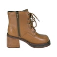 thumbnail image 4 of PEERAGE Lotus Women Wide Width Elegant 7 Inch Comfort Leather Dress Bootie TAN 11, 4 of 7
