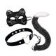 thumbnail image 1 of Conjunto de collar y cola con orejas de gato Yinane disfraz de animal decorativo Negro, 1 of 6