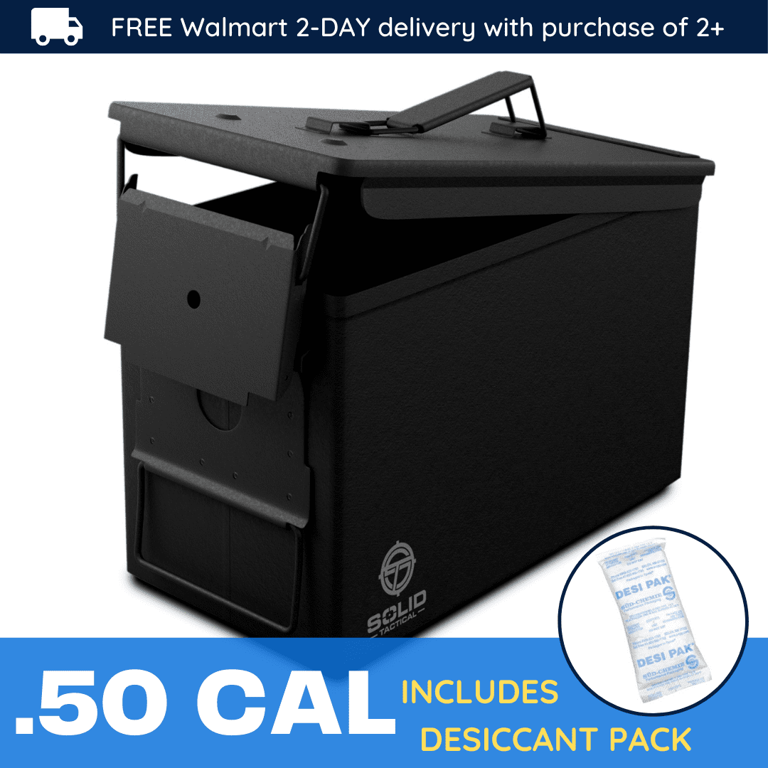 Solid Tactical New 50 Caliber Metal Ammo Can Military & Army M2A1