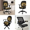 thumbnail image 2 of FKELYI 4 Pcs Set Office Chair Slipcovers with Removable Arm Rest Covers Vintage Sunflower Bee Print Stretchable Swivel Computer Chair Cover Breathable Armchair Protector, 2 of 7