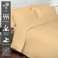 thumbnail image 6 of Pizuna Pure 100% Cotton Twin Duvet Cover Set, Luxurious 400 Thread Count Long Staple Cotton Sateen Weave with Button Closure (Combed Pure Beige Cotton Duvet Cover Twin), 6 of 6