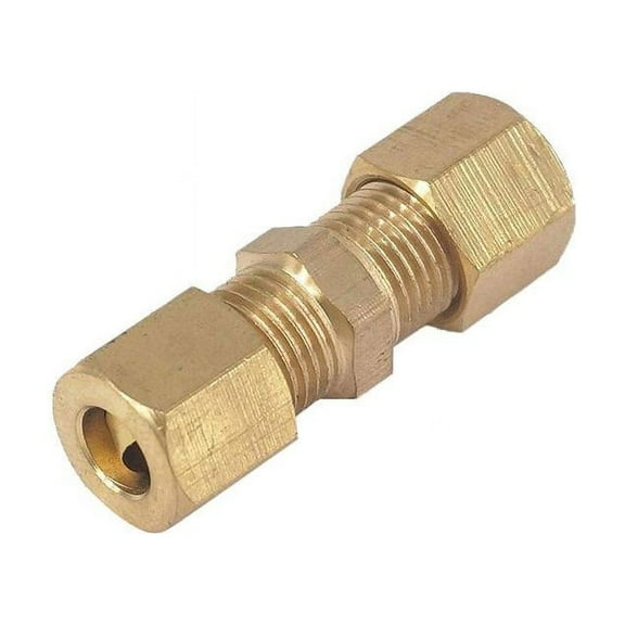 Brass Compression Fitting Straight Union Connector3/16" Od*3/16" Od