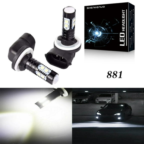 For Ford Escape 2001-2004 Escort 1998-2003 881 LED Fog Light Drving Bulbs 6000K White