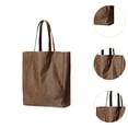 thumbnail image 4 of Esquirla Commuting Tote Bag PU Leather Shoulder Bag for Commuting Travel Birthday Gift Dark Brown, 4 of 8