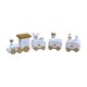 thumbnail image 1 of Advancent Tren de Feliz Navidad 4 secciones Decoración de Regalo para niños Oso Muñeco de nieve Decoraciones Arreglo Suministros Kits de decoración para fiestas Blanco, 1 of 1