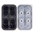 thumbnail image 2 of French Bulldog Ice-Cube Mold, 4 Hole Fun Shapes Frenchie Bull Dog Ice-Cube Tray for Whiskey,Cocktail, 2 of 5