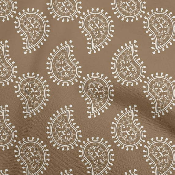 oneOone Cotton Jersey Mocha Brown Fabric Block Diy Clothing Quilting Fabric Print Fabric By Yard 58 Inch Wide