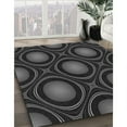 thumbnail image 2 of Ahgly Company Indoor Round Patterned Midnight Gray Area Rugs, 7' Round, 2 of 6