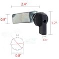 thumbnail image 5 of Wjskdq 2Pcs Cerradura De Leva Con Pulgar Desplazada Operada Con El Pulgar Cerradura De Leva Negra, 5 of 5