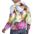 thumbnail image 4 of Bingfone Colorful Easter Eggs Men'S Drawstring Hoodie Long Sleeve Pocket Sweatshirts-X-Large, 4 of 9