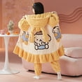 thumbnail image 4 of Anime Sanrioed Children's Plush Pajamas Robe Hello Kitty Melody Kuromi Kawaii Winter Girl Cartoon Hooded Thickenhome Clothes, 4 of 5