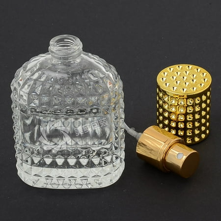 THLKIF 30ml/50ml Refillable Glass Perfume Bottle, High-Grade Portable Mini Travel Spray Bottle for Essential Oil and Perfume, Luxury Cosmetic Container with Leak Proof Cap
