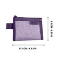 thumbnail image 3 of 3Pcs Transparent Mesh Storage Bag, Yrmaups Mesh Storage Bag for Cosmetics, Transparent Organizer Pouch, Reusable Three-Dimensional Travel Container for Jewelry, Stationery, Office, Beach, 3 of 6
