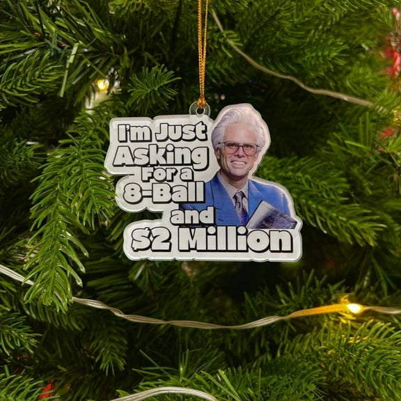 Baby Billy Christmas Ornament 2025, Funny Southern Preacher Parody Decor, Retro Holiday Tree Gift, Religious Humor Acrylic Ornament -3 Asking