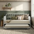 thumbnail image 2 of Furniture of America Wren Metal 2-Piece Twin Daybed with Trundle Set, White, 2 of 14